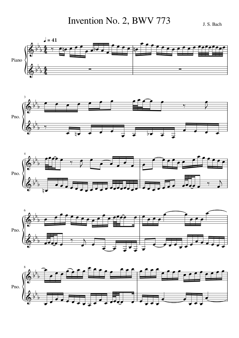Invention in C minor BWV 773