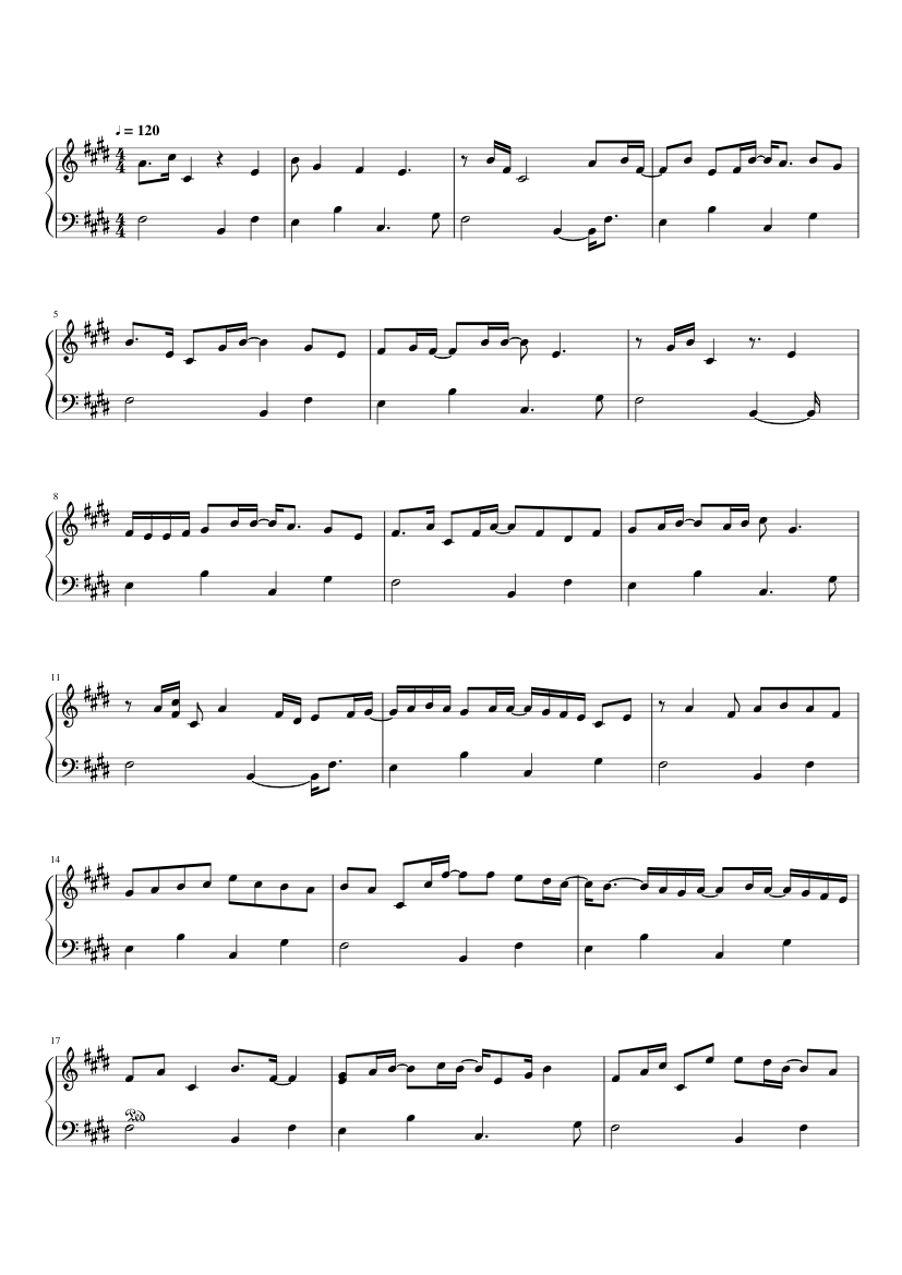 Fantasy And Reality Sheet music for Piano (Solo) | Musescore.com