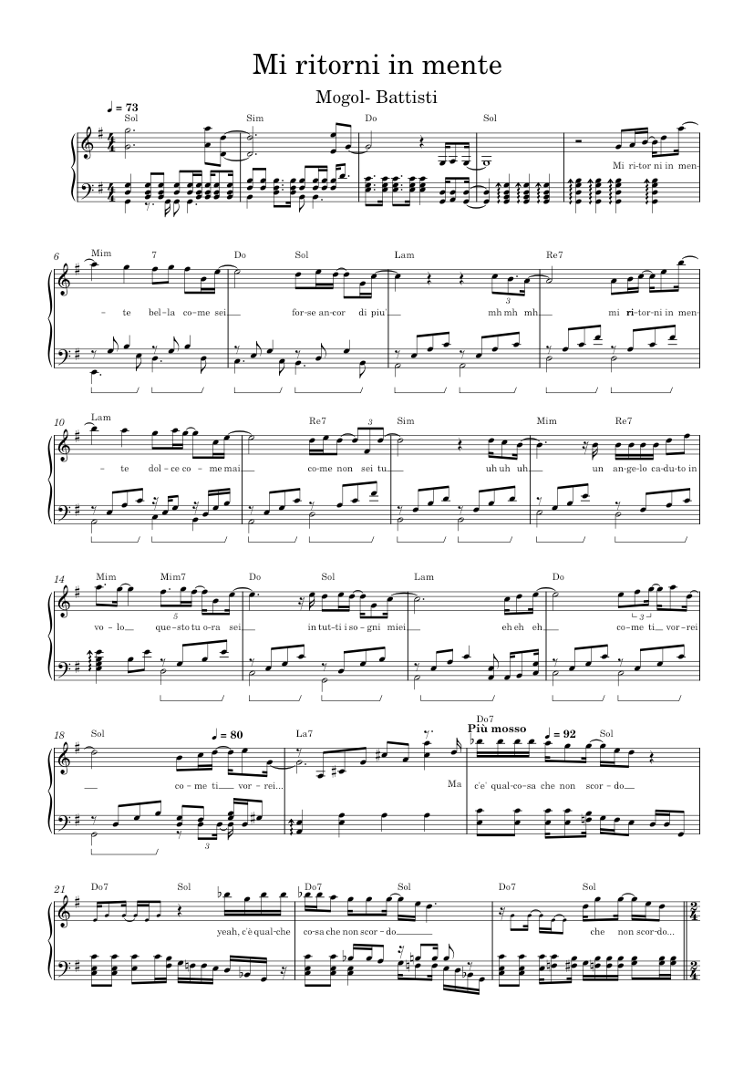 Spartito Pianoforte Lucio Battisti E Mogol - Antologia Facile Per Appassionati - Foto 9