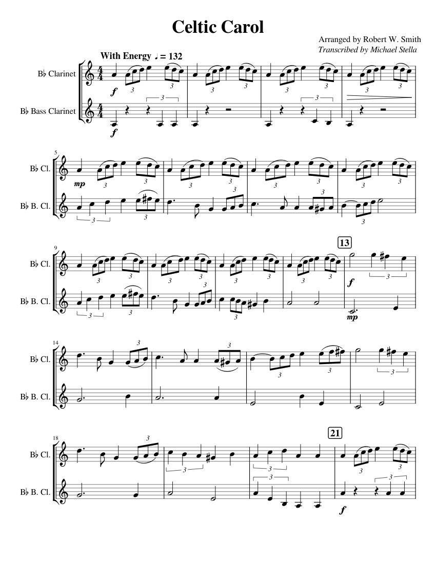 Christmas Duet Sheet music for Clarinet (In B Flat), Clarinet (Bass