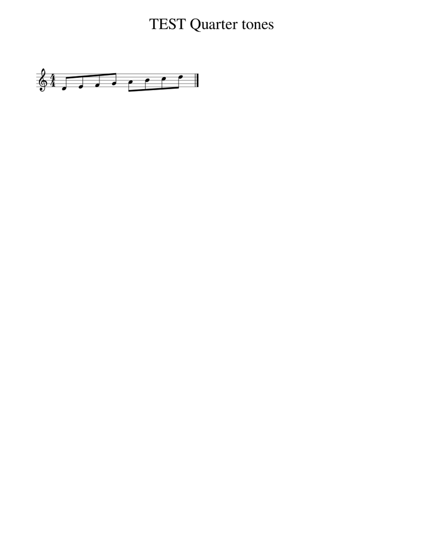 TEST Quarter tones Sheet music for Piano (Solo) Easy | Musescore.com