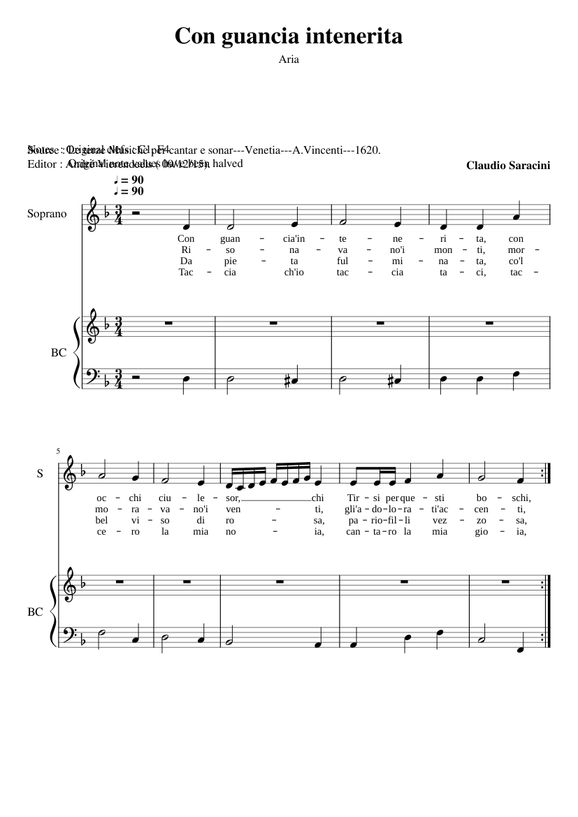 Con guancia'intenerita