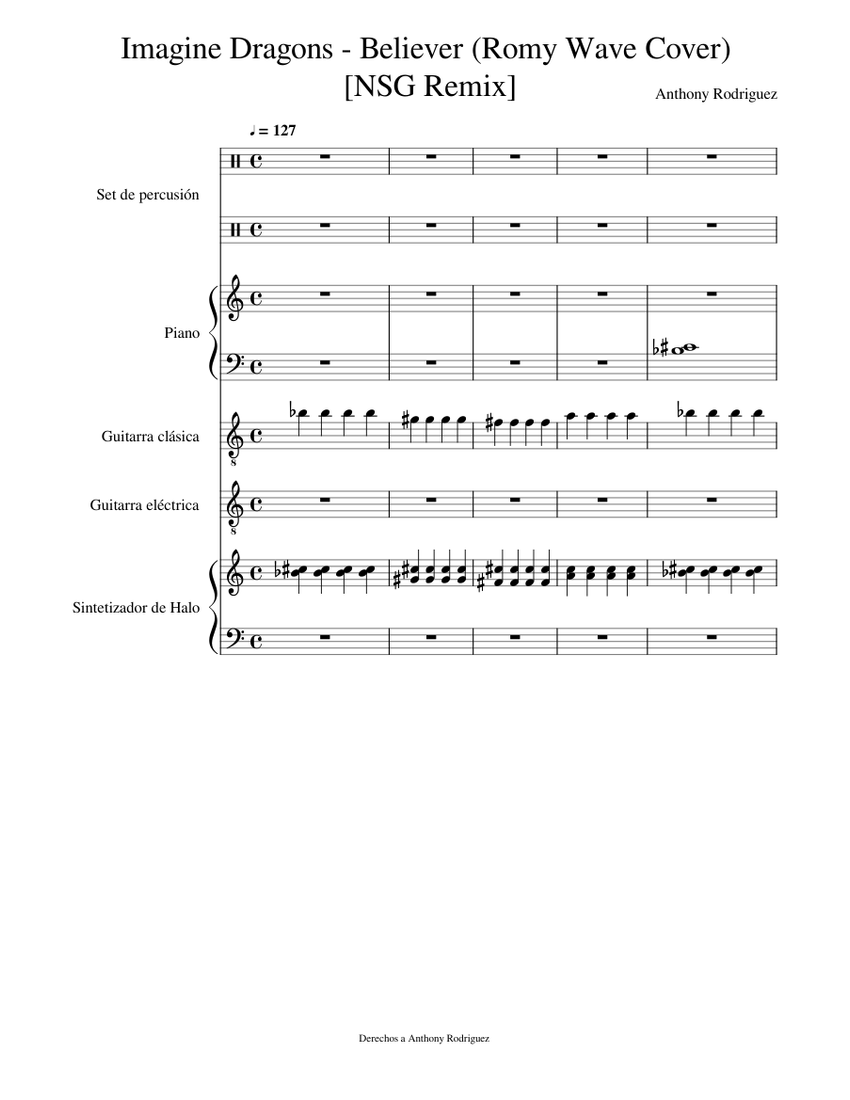 Imagine Dragons Believer Romy Wave Cover Nsg Remix Sheet Music For Piano Drum Group Guitar Guitar More Instruments Mixed Quintet Musescore Com Imagine dragons believer romy wave cover nsg remix 1 hour version.mp3. imagine dragons believer romy wave