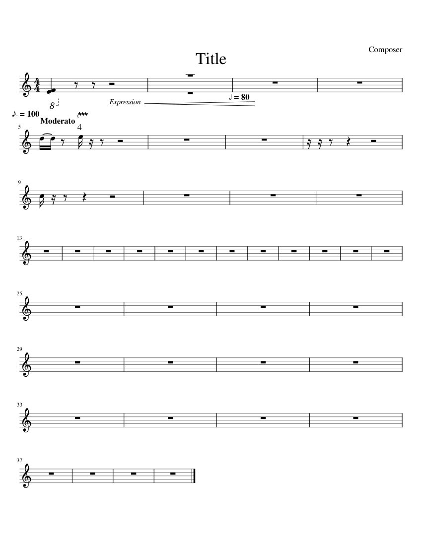 Untitled Sheet music for Piano (Solo) Easy | Musescore.com