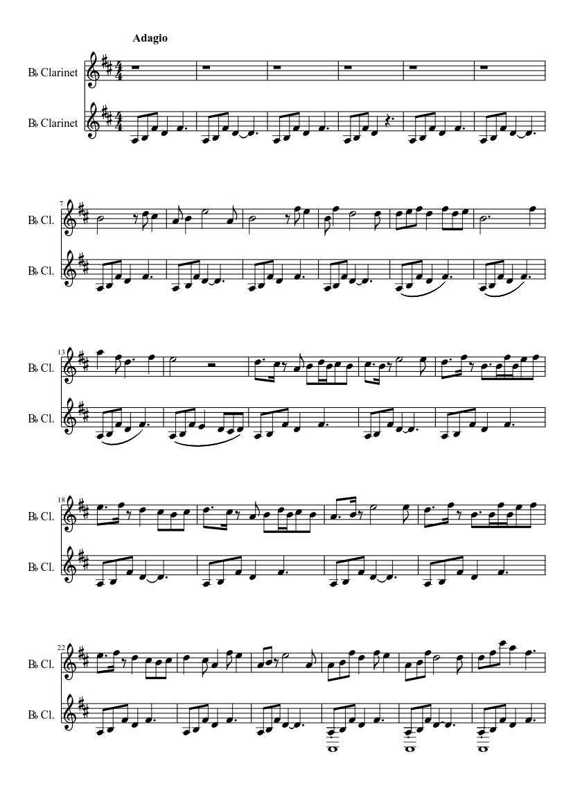 Minecraft Volume Alpha - Living Mice - Clarinet Duet Sheet music for  Clarinet other (Woodwind Duet) | Musescore.com