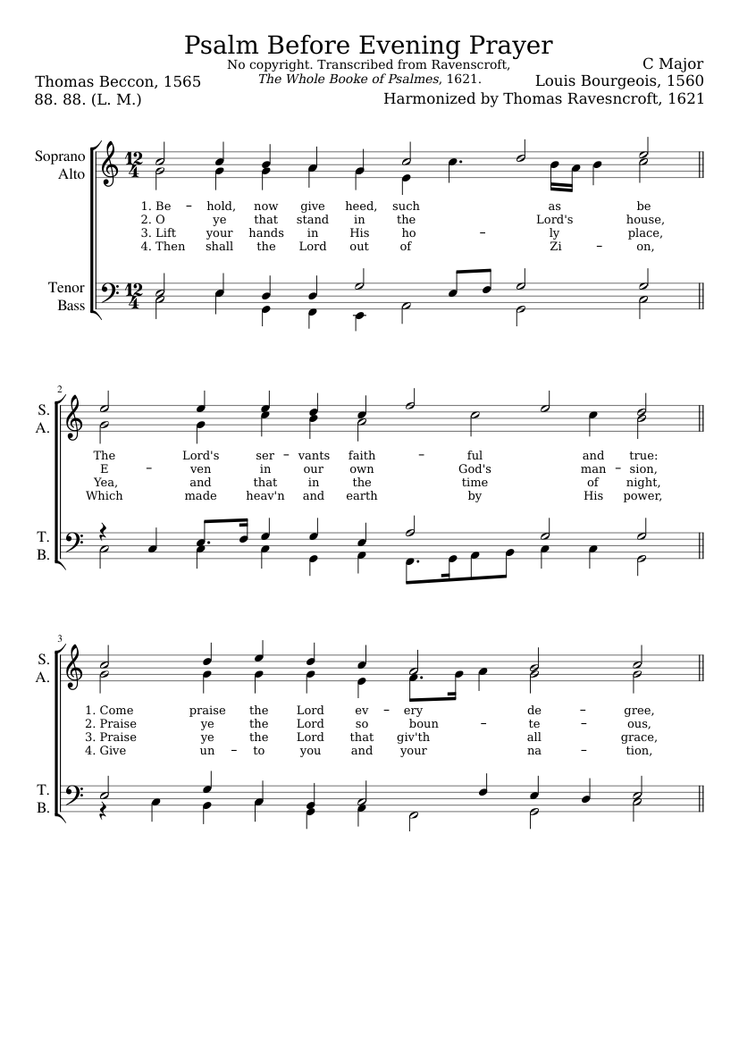 Psalm Before Evening Prayer