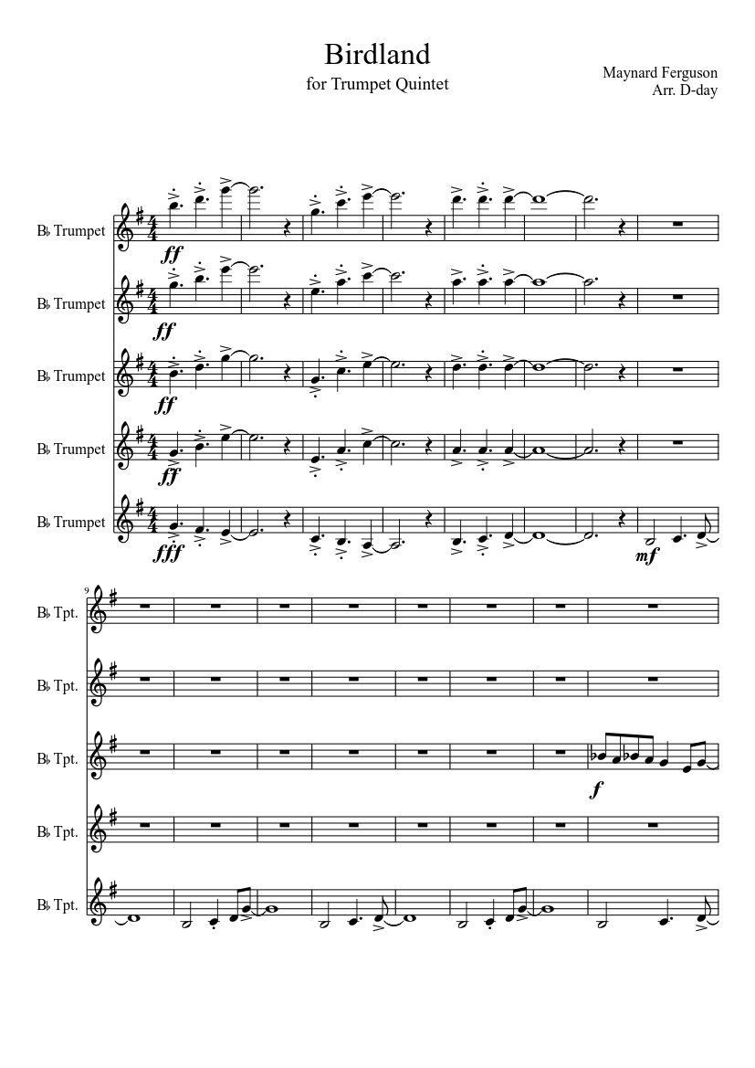 birdland-sheet-music-for-trumpet-other-mixed-quintet-musescore