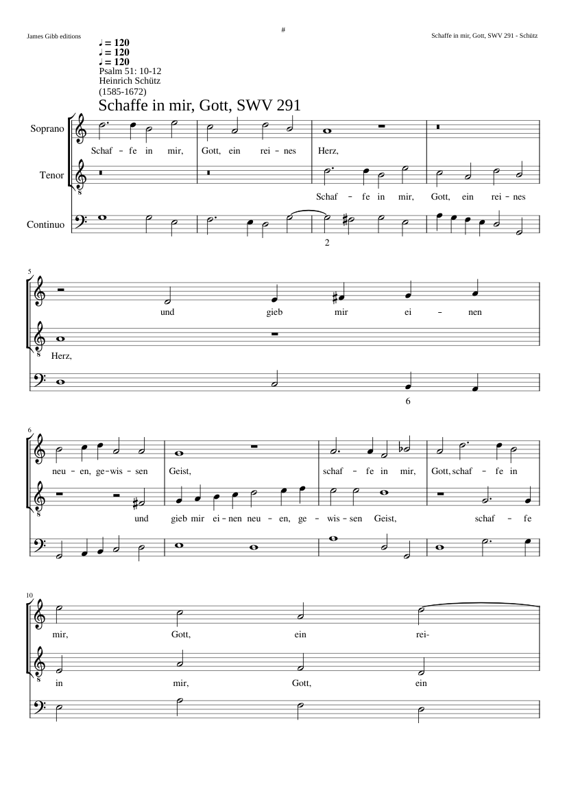 Schaffe in mir Gott ein reines Herz