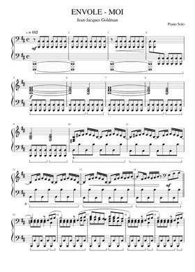 Free Jean-Jacques Goldman sheet music | Download PDF or print on  Musescore.com