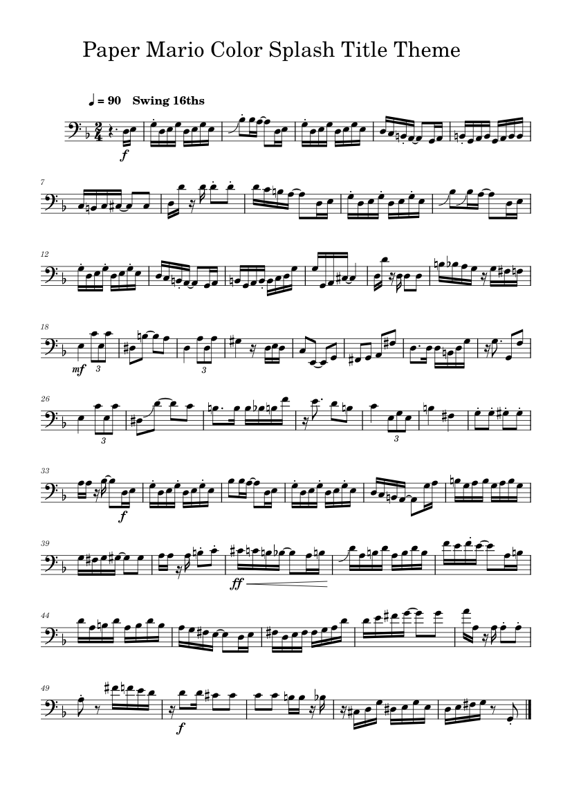 Paper Mario color Splash Main/Title Theme – Masaya Kuzume - Nintendo ...
