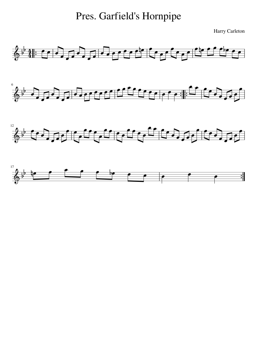 Pres. Garfield's Hornpipe