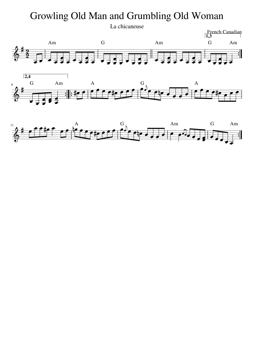 Growling Old Man and Grumbling Old Woman