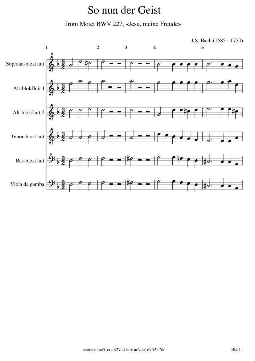 Jesu meine Freude BWV 227