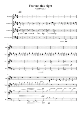 Free Fear Not This Night by Jeremy Soule sheet music | Download PDF or  print on Musescore.com