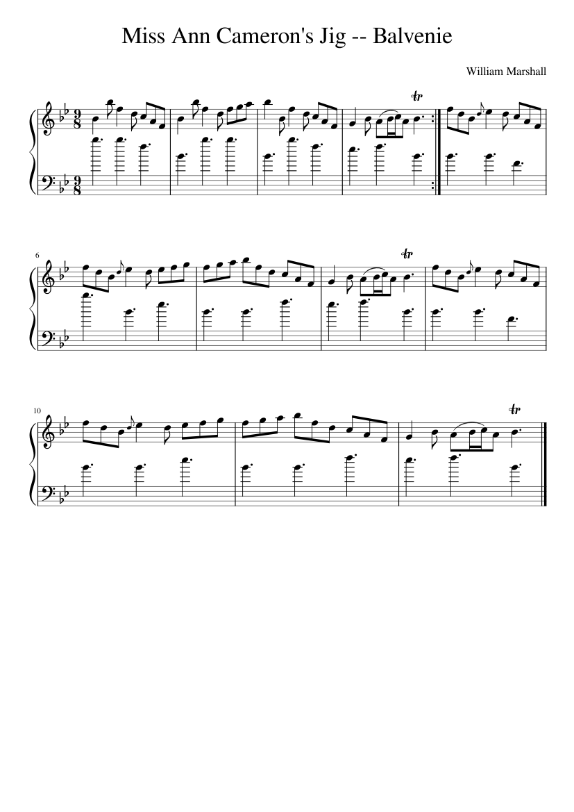 Miss Ann Cameron's Jig -- Balvenie