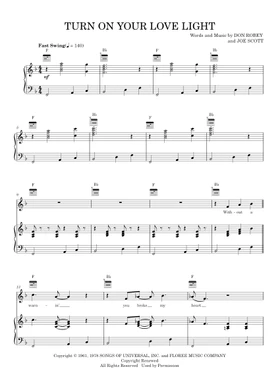 Free Turn On Your Love Light by Bobby "Blue" Bland, Grateful Dead sheet  music | Download PDF or print on Musescore.com