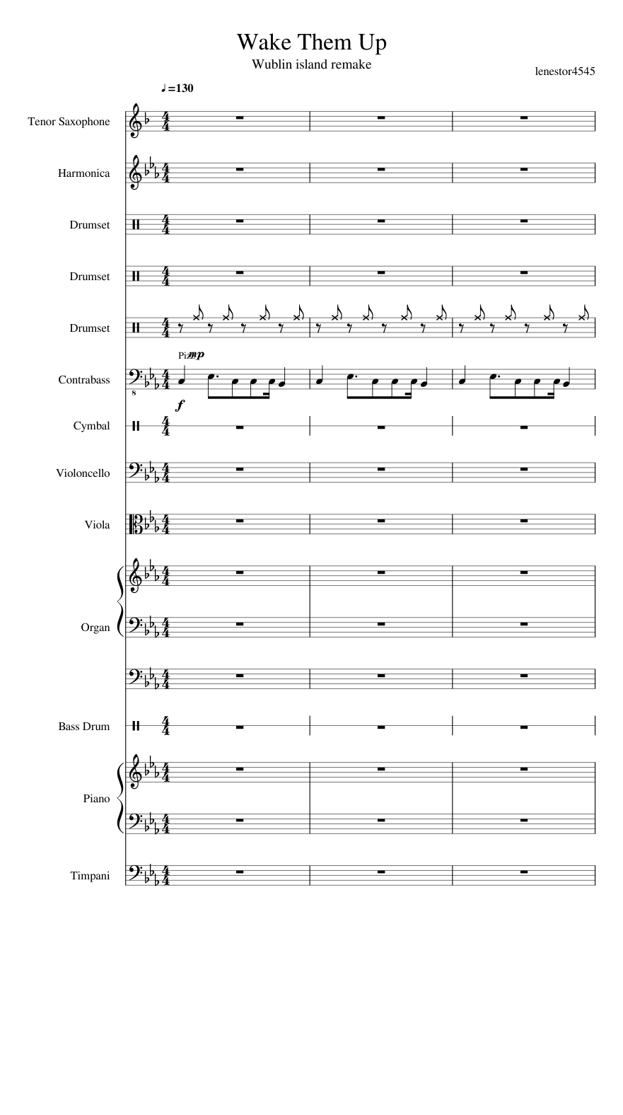 Oração (vocal) Sheet music for Piano, Contrabass, Vibraphone, Snare drum &  more instruments (Mixed Ensemble)