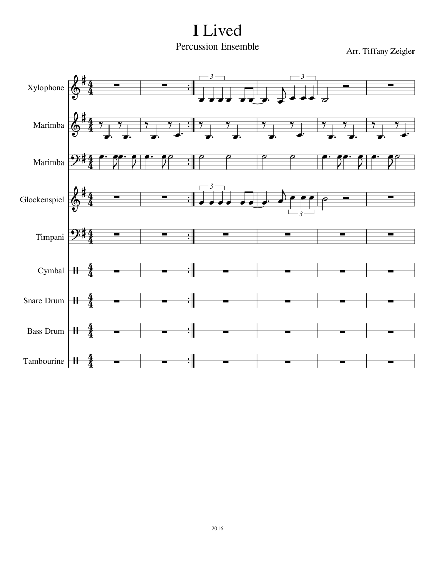 My Summer Car Main Theme – Johannes Rojola Sheet music for Vibraphone,  Guitar, Bass guitar, Drum group & more instruments (Mixed Ensemble)