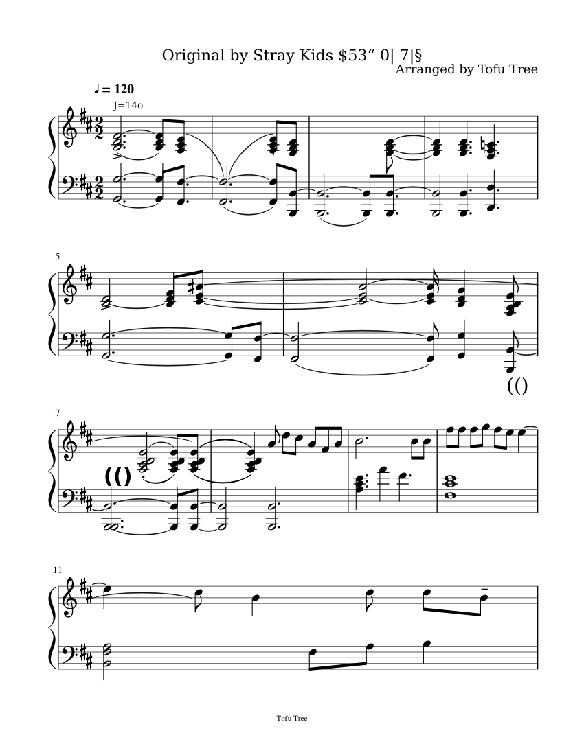 Stray Kids - Young Wings Sheet music for Piano (Solo) | Musescore.com