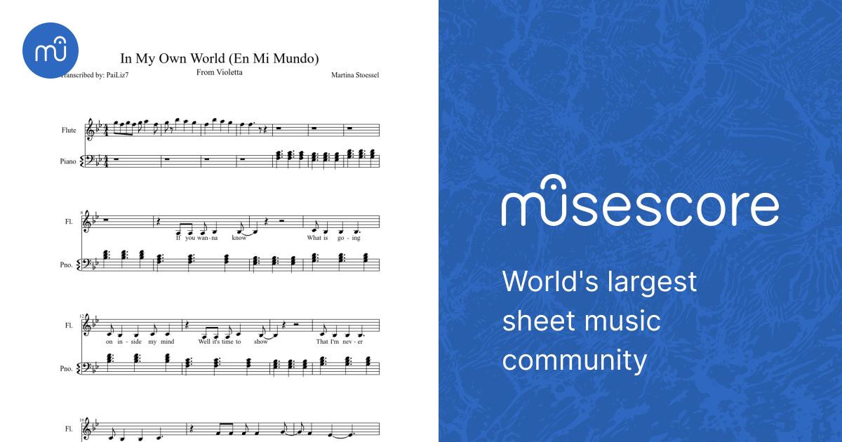 In My Own World' from 'Violetta' ('En Mi Mundo') Sheet music for Piano,  Flute (Solo) | Musescore.com