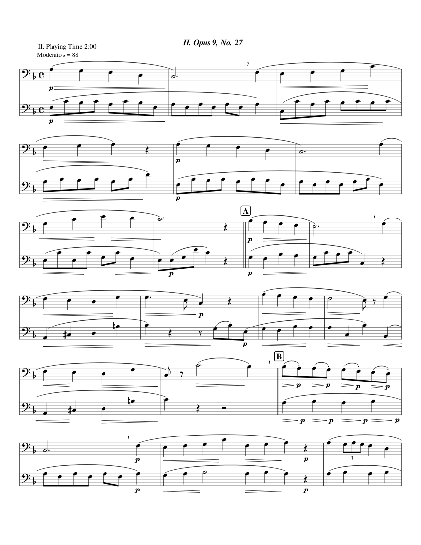 II. Opus 9 No. 27