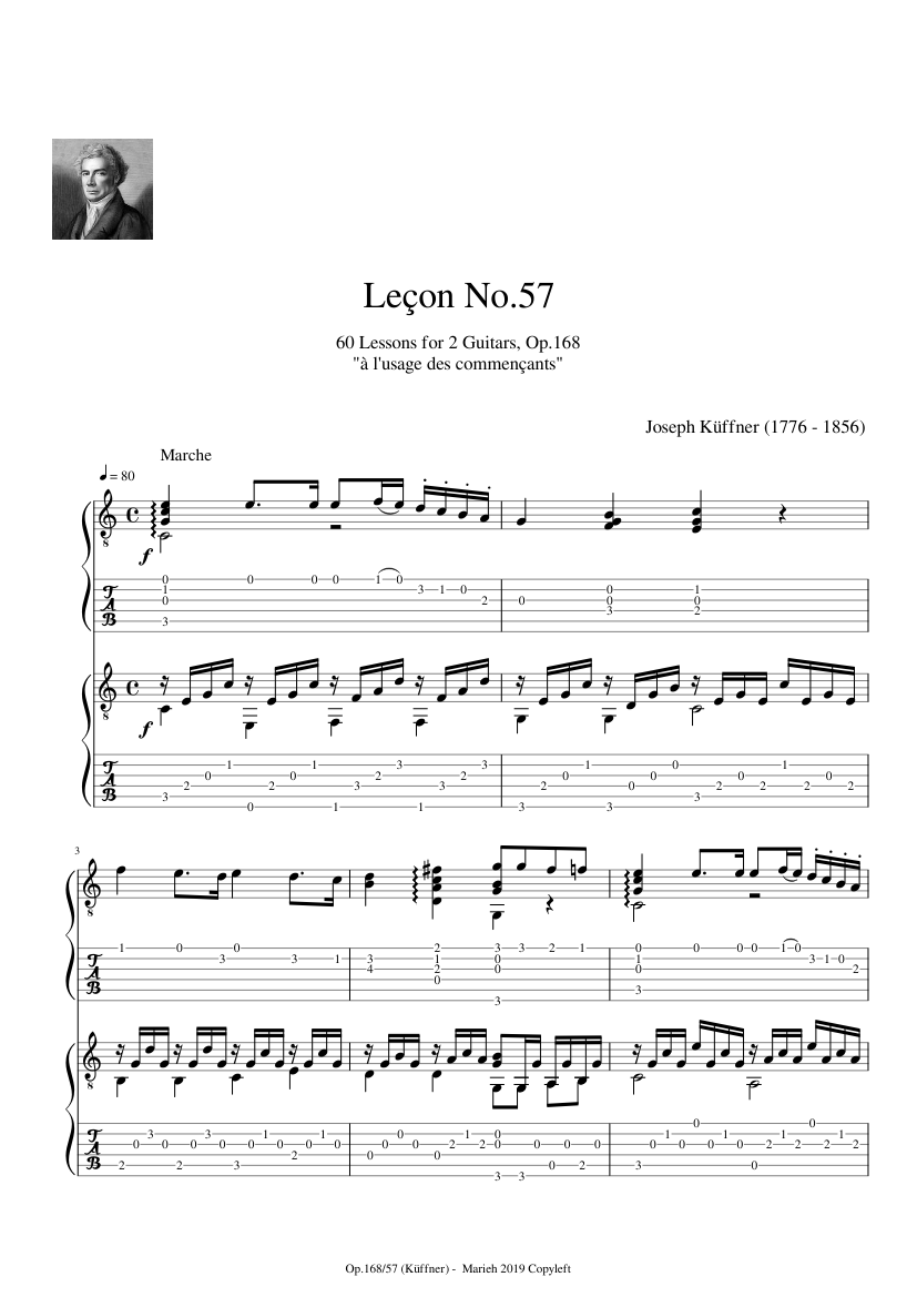 60 Lessons for 2 Guitars Op.168