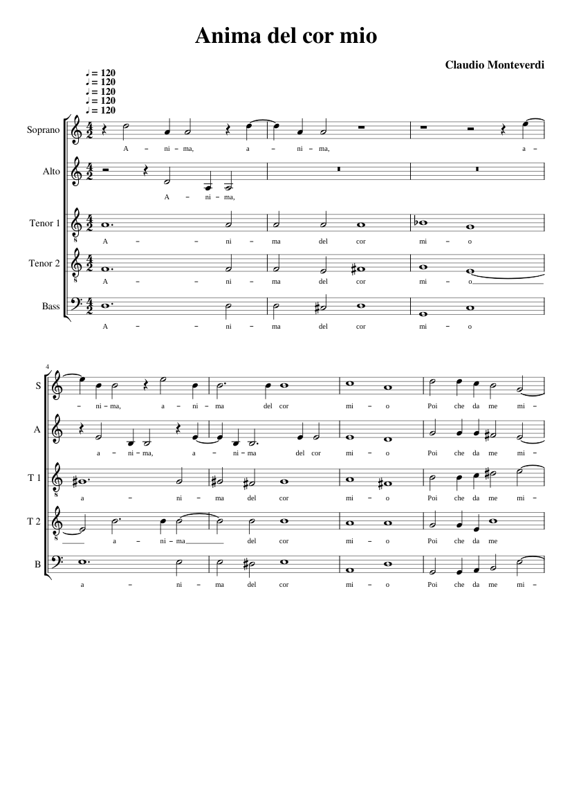 Anima del cor mio