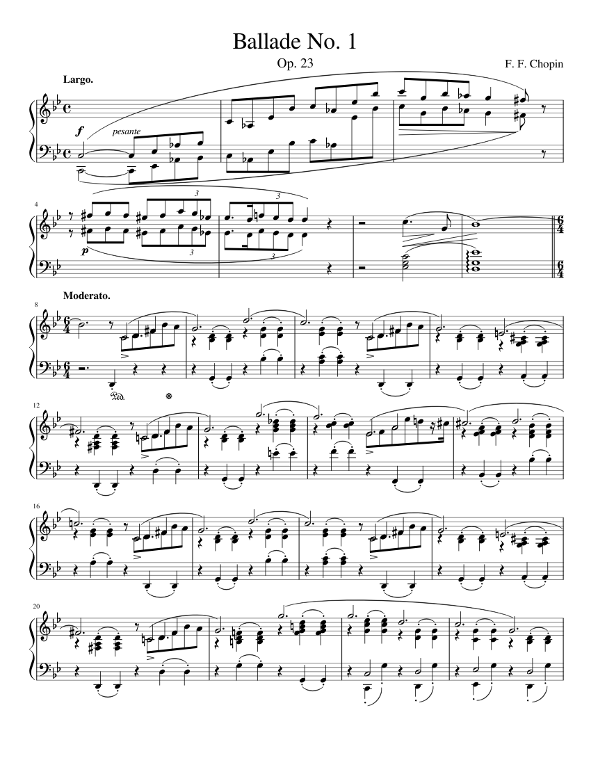 Ballade No.1 Op.23