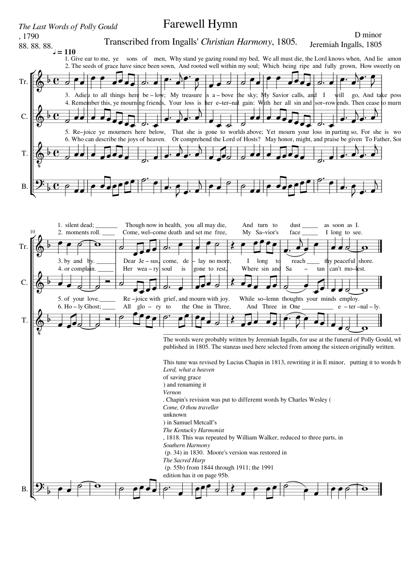 Farewell Hymn