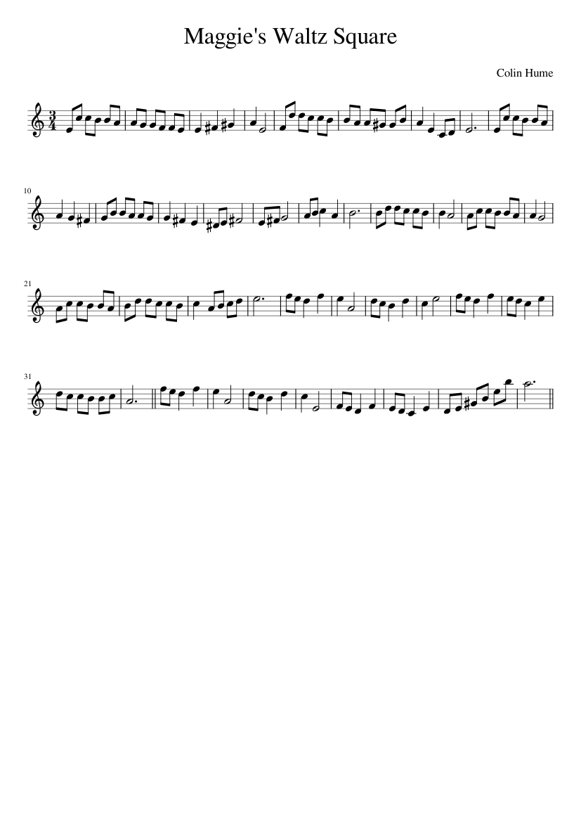 Maggie's Waltz Square