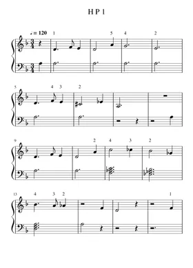 Free Harry Potter by Harry and the Potters sheet music | Download PDF or  print on Musescore.com