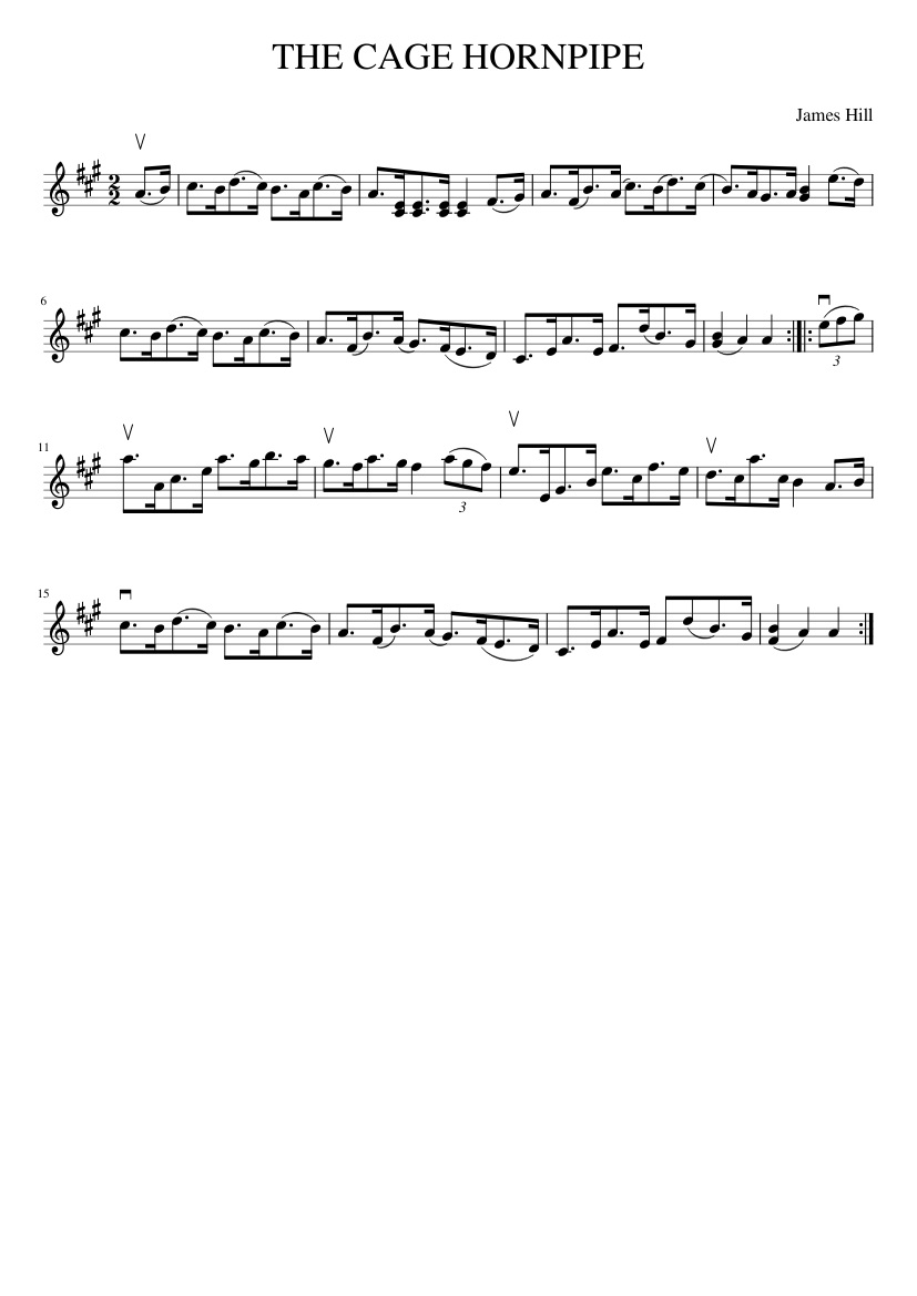 THE CAGE HORNPIPE