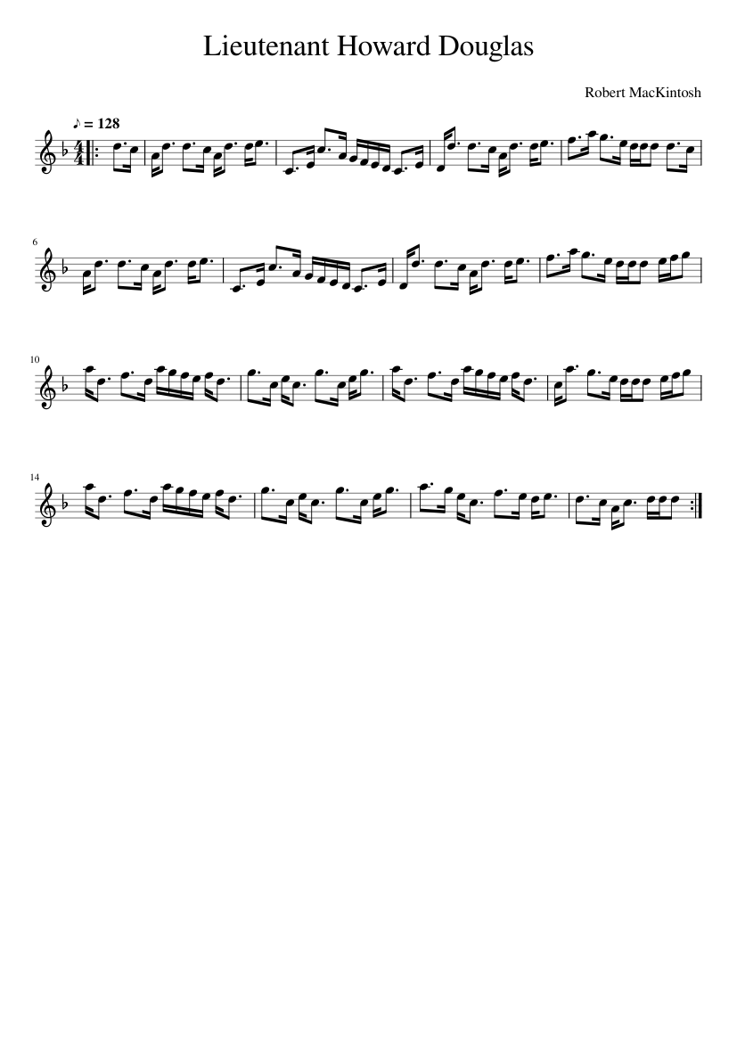 Lieutenant Howard Douglas