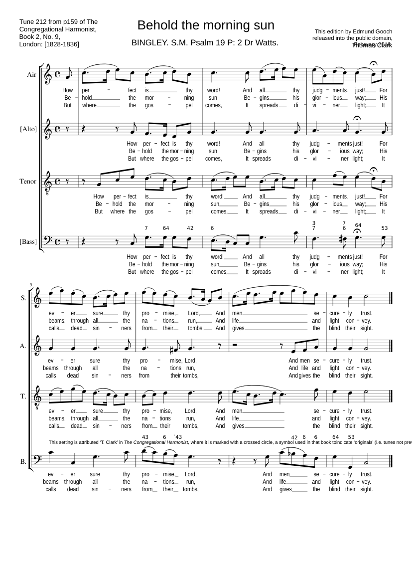 Behold the morning sun