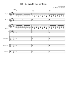 Sheet Music Musescore Com Gospelreggae versie van opwekking 705. sheet music musescore com