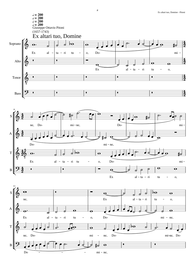 Ex altari tuo Domine