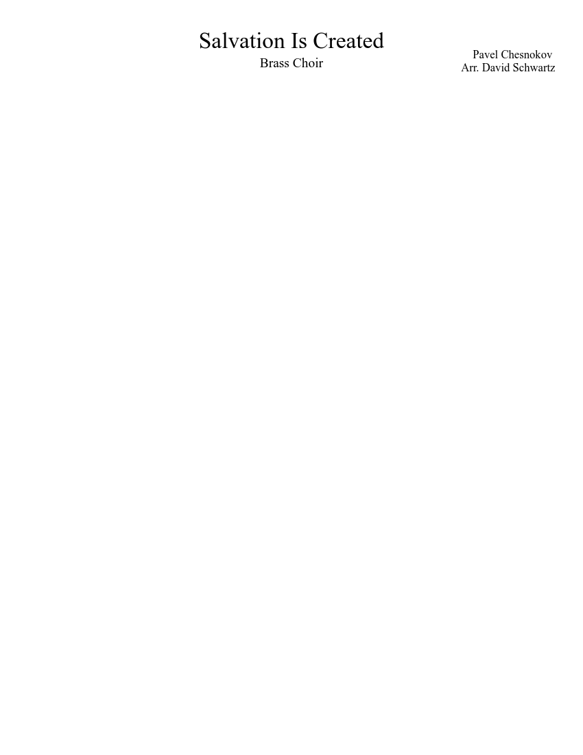 Salvation is Created