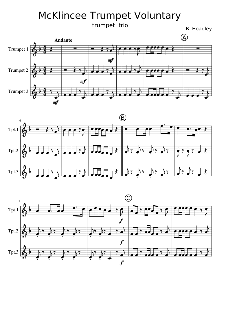 McKlincee Trumpet Voluntary