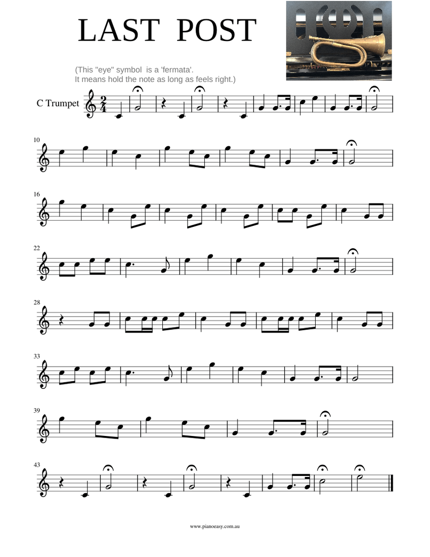 LAST POST Sheet music for Trumpet in c (Solo)