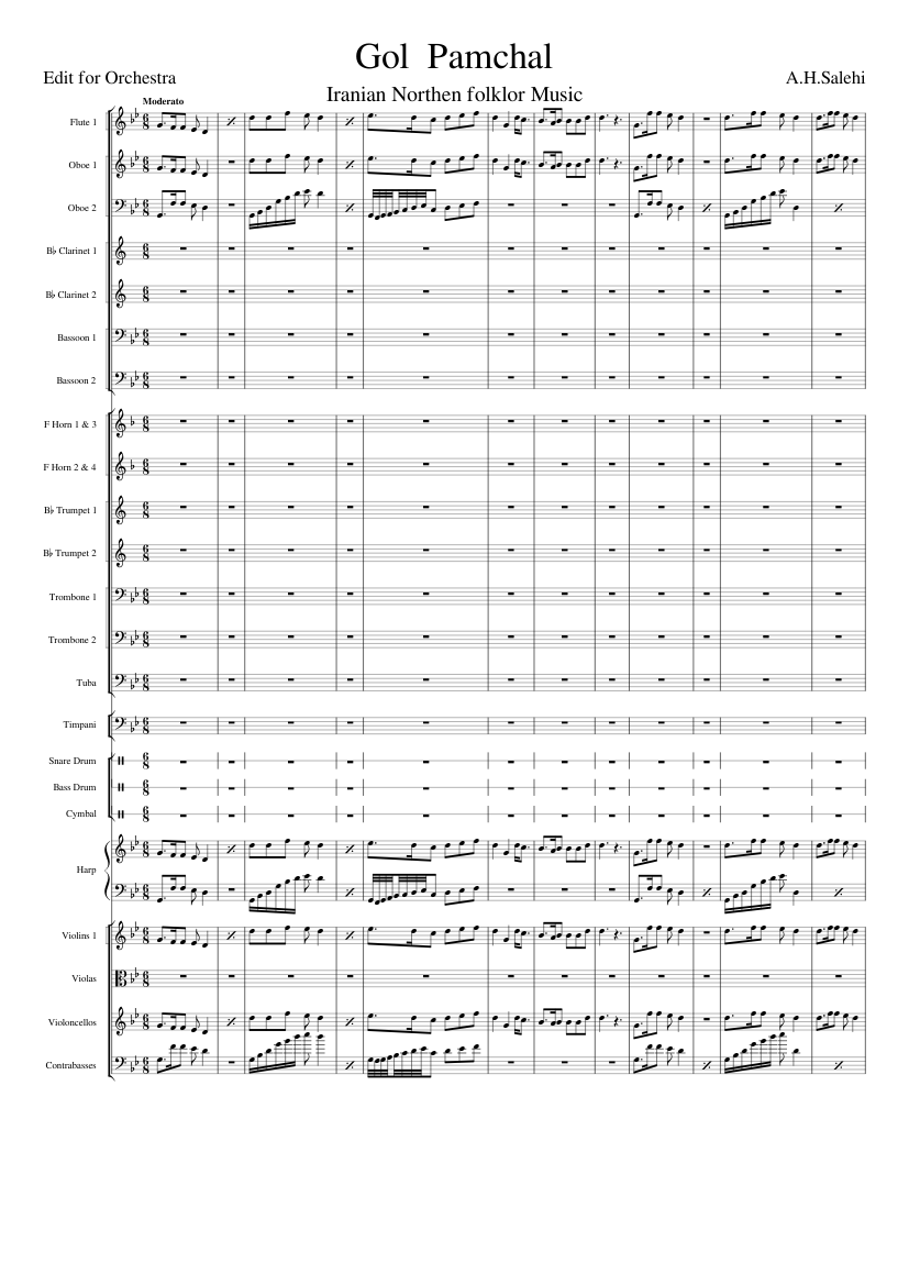 Gol Pamchal Sheet music for Trombone, Tuba, Flute, Oboe & more ...