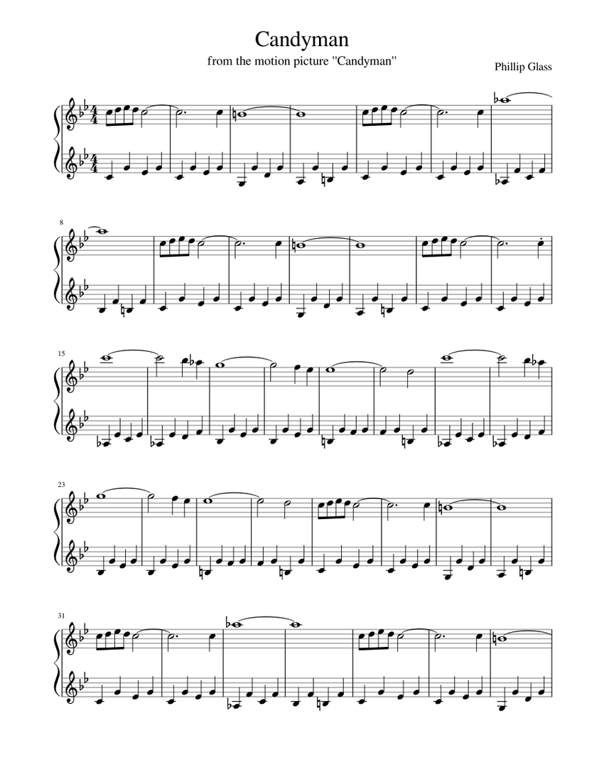 Candyman Sheet music for Piano (Solo)