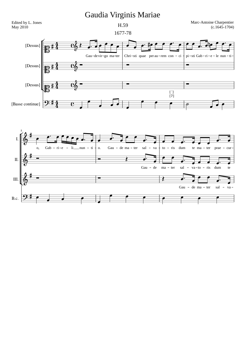 Gaudia Virginis Mariae H 59