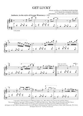Free Get Lucky by Daft Punk sheet music | Download PDF or print on  Musescore.com