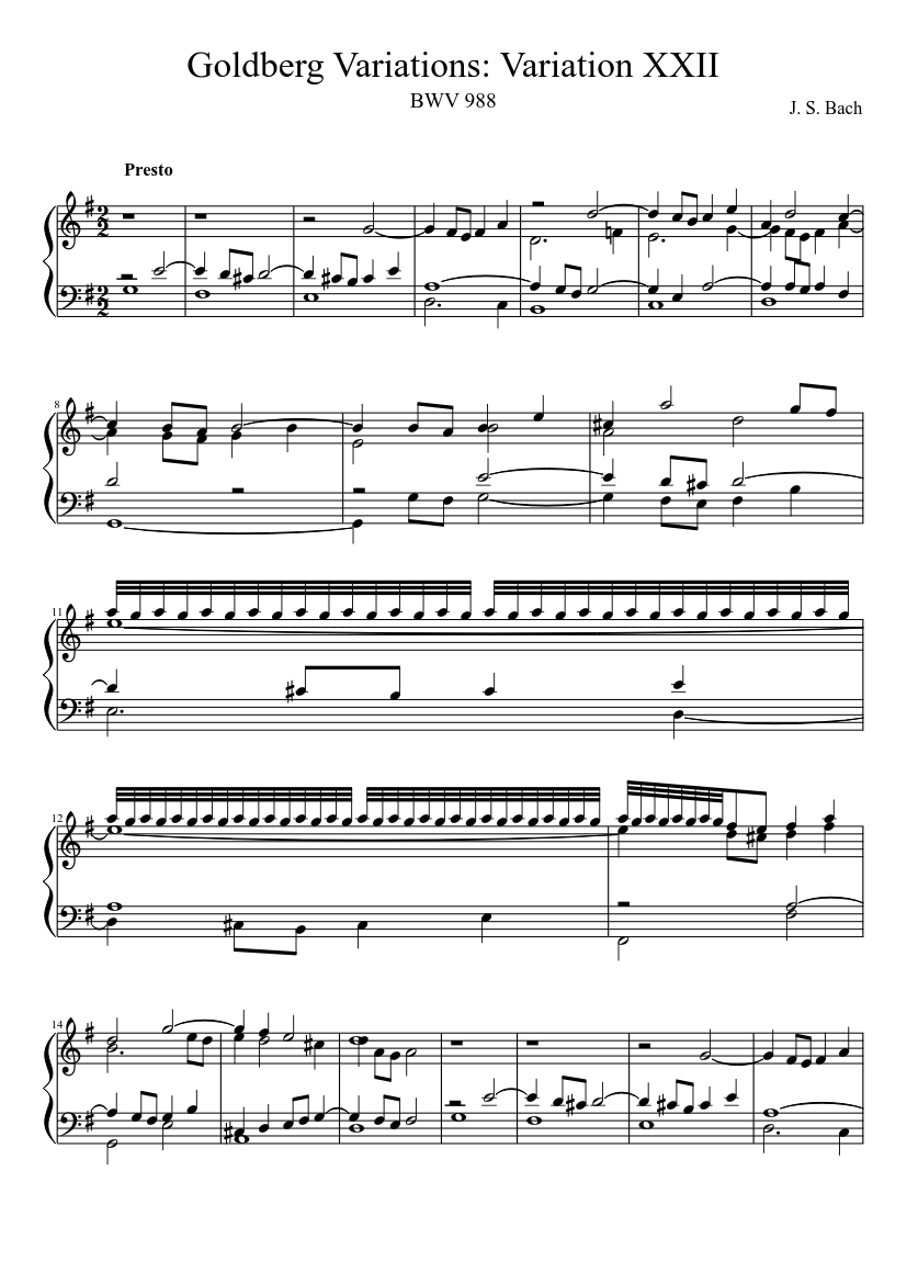 Goldberg-Variationen BWV 988