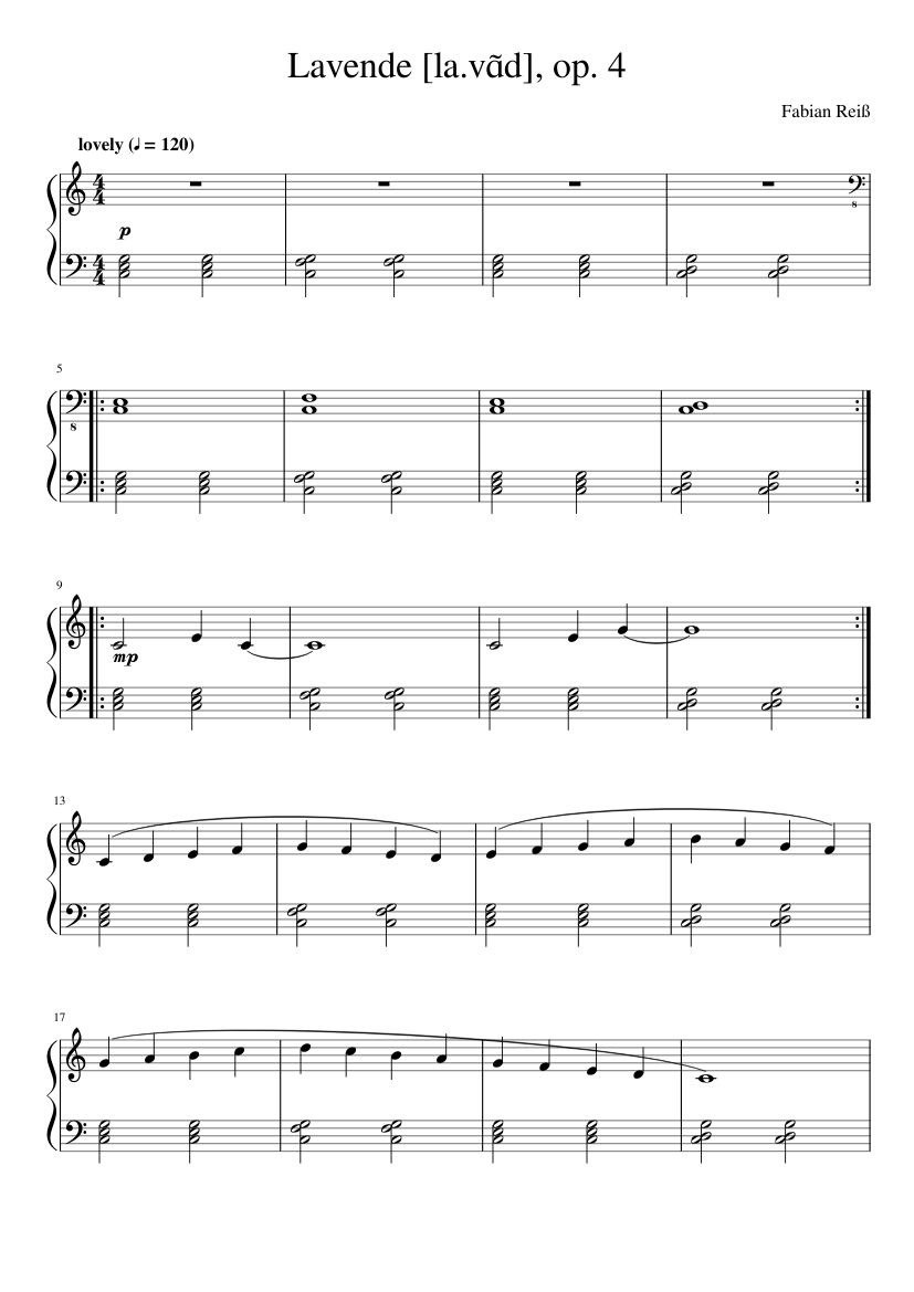 Lavende [lavÉÍd] op. 4