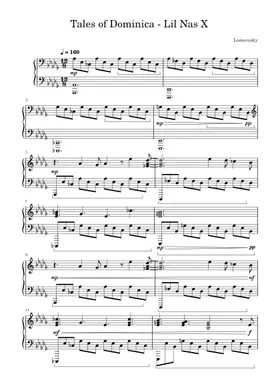 Free Tales Of Dominica by Lil Nas X sheet music | Download PDF or print on  Musescore.com
