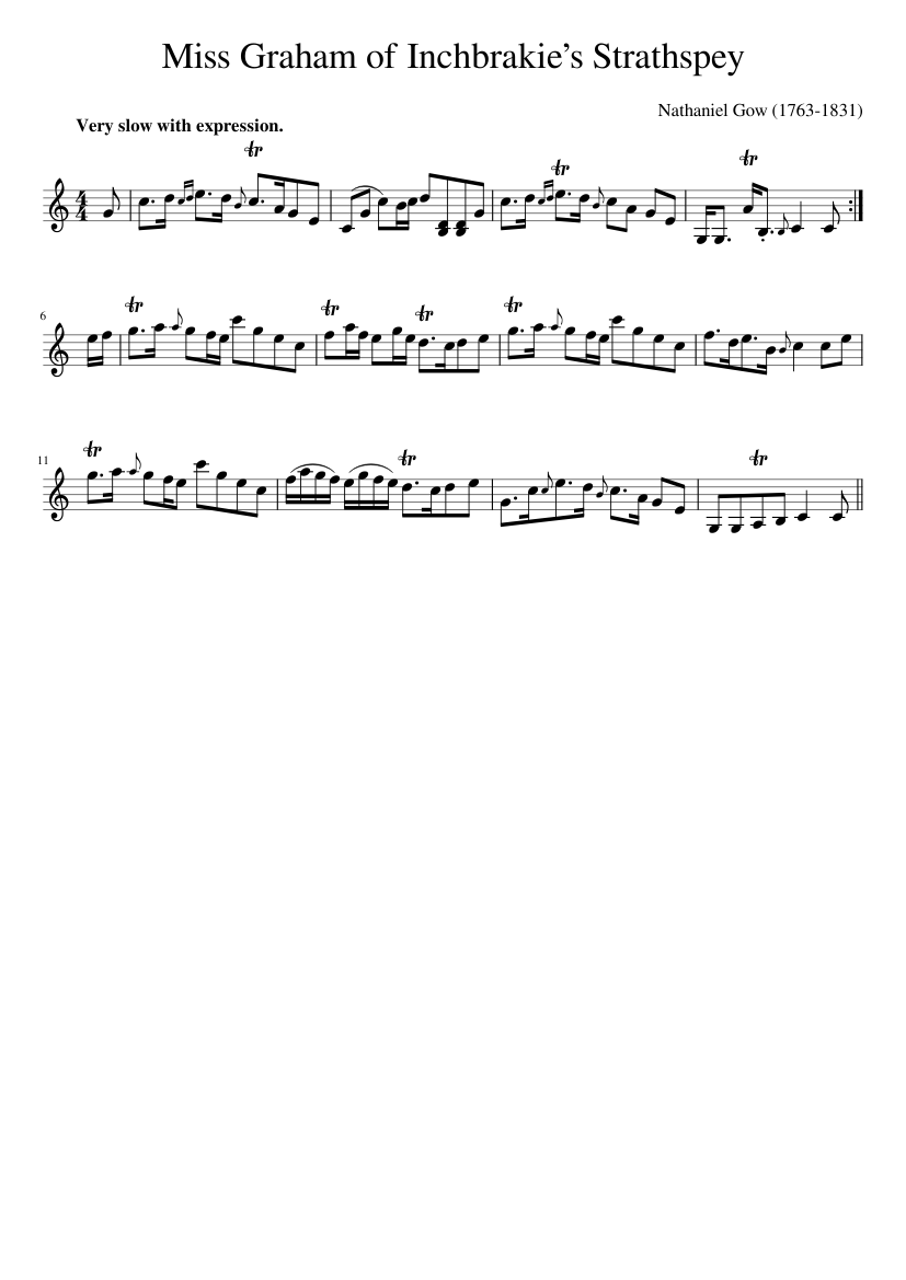 Miss Graham of Inchbrakies Strathspey