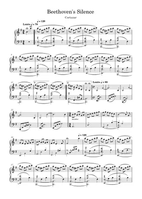 Free Beethoven's Silence by Ernesto Cortazar sheet music | Download PDF or  print on Musescore.com