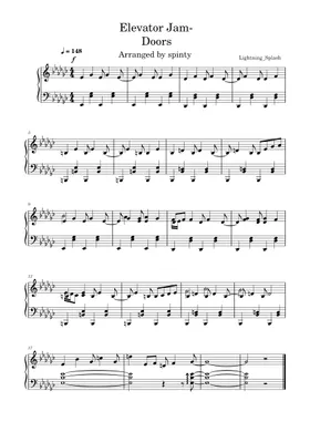 Doors (Roblox) - Dawn of the Doors Sheet music for Piano (Solo