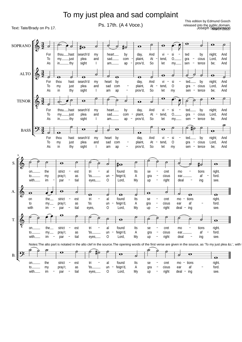 To my just plea and sad complaint